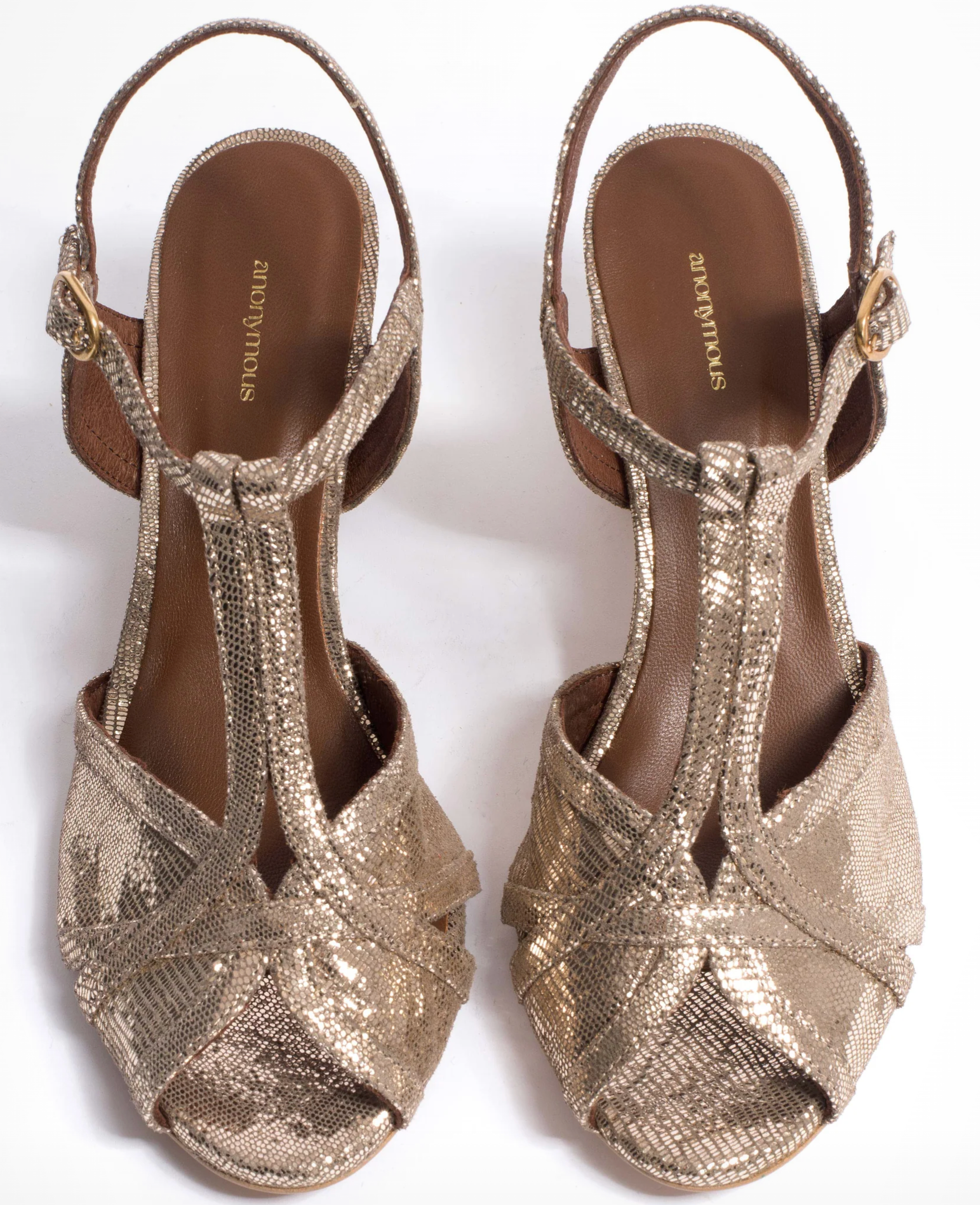 Anonymous Copenhagen Therese 55 metallic Gold| Sandals | Gold