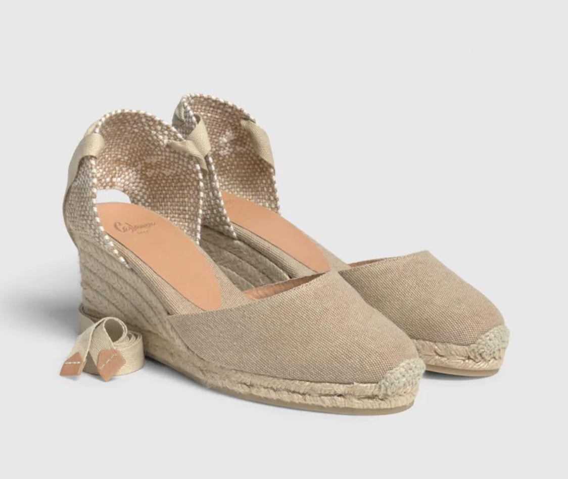 Castaner Carina 60 Sand Canvas Wedge Espadrilles My Fashion Tribu