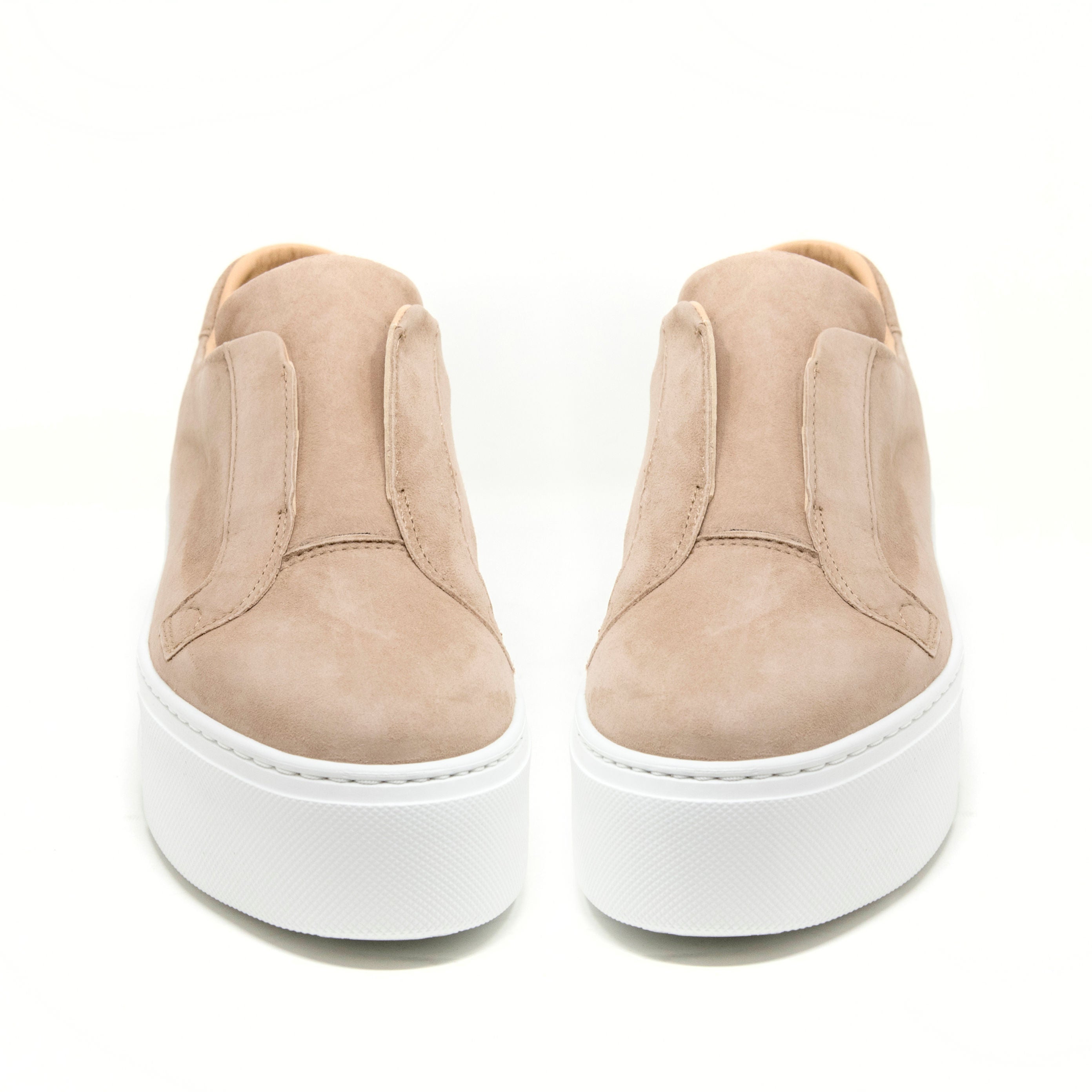 Jane GALLAND Beige Suede Trainers Jane GALLAND Platform