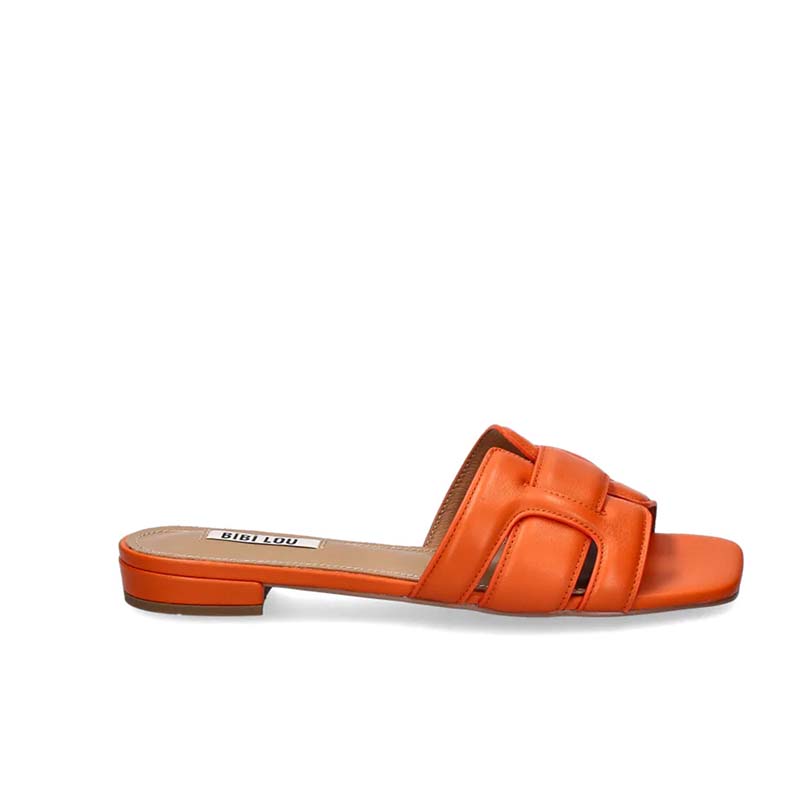 Bibi Lou Cremes Orange Slides Sandals | SS23 | BIBI LOU UK Stockist ...