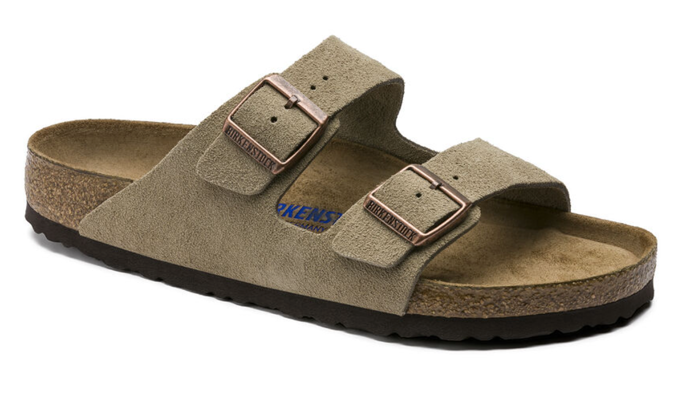 Birkenstock arizona deals suede leather taupe