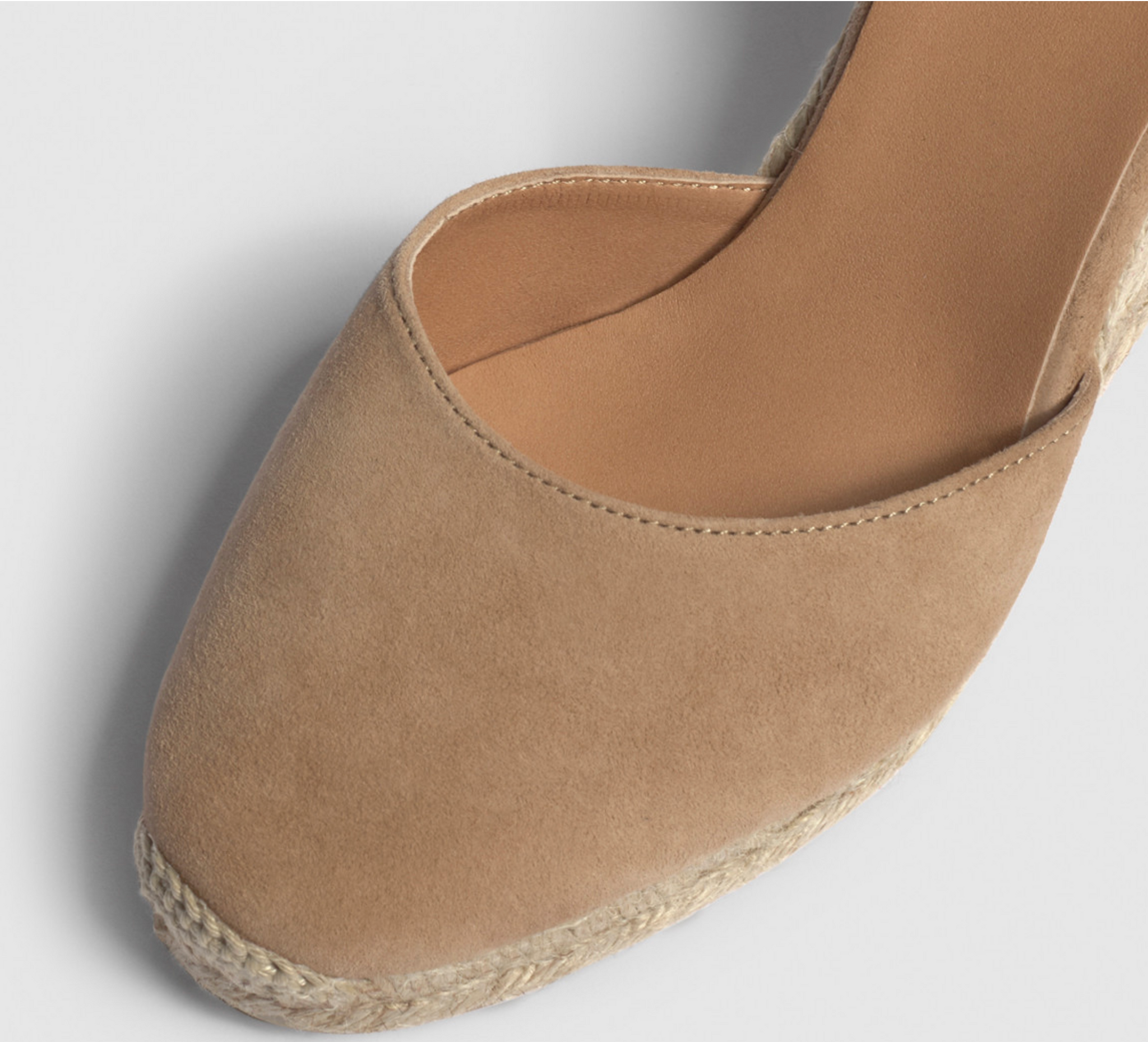 Castaner Carina 80 Tostado Taupe Suede Wedge Espadrilles SS23 My Fashion Tribu